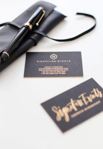 Logodesign and branding for Signature Events by Nicnillas Ink