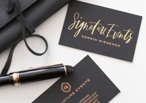 Logodesign and branding for Signature Events by Nicnillas Ink